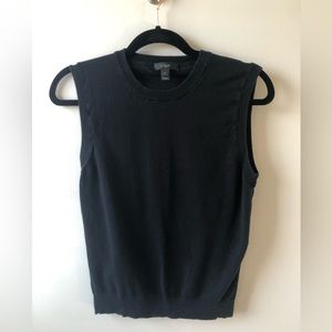 J. Crew Sleeveless Black Sweater Vest
